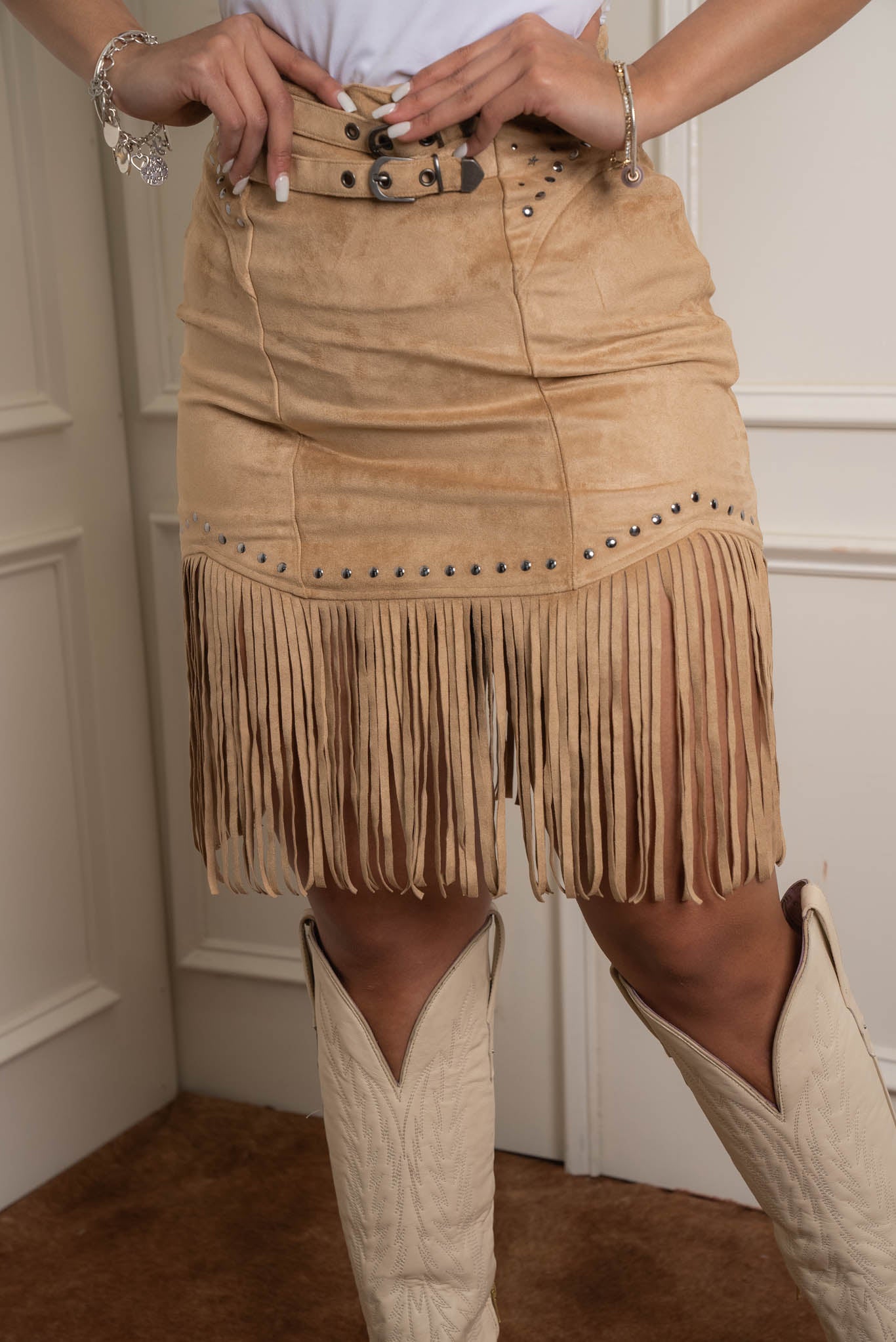 スカート alumu fringe knit skirt alumu】fringe knit skirt