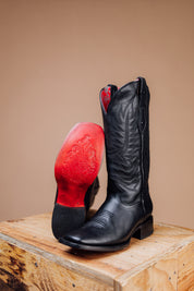 406 Ruby Ebano Red Sole Square Toe Cowgirl Boot