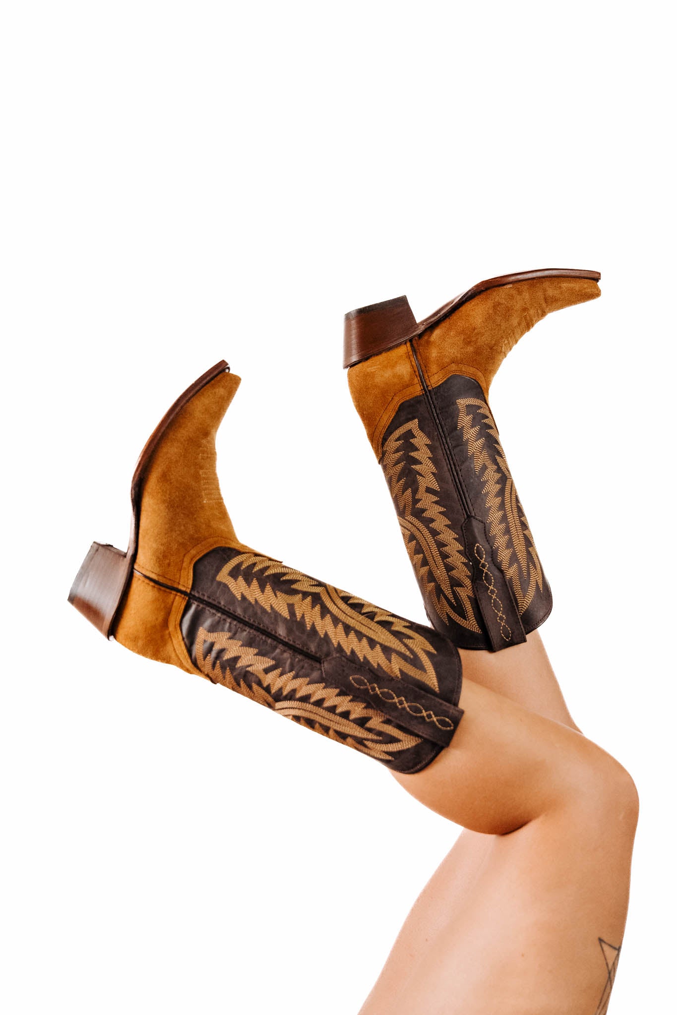 Helena Roughout Snip Toe Cowgirl Boot FINAL SALE