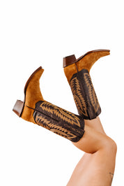 Helena Roughout Snip Toe Cowgirl Boot FINAL SALE