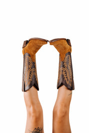 Helena Roughout Snip Toe Cowgirl Boot FINAL SALE