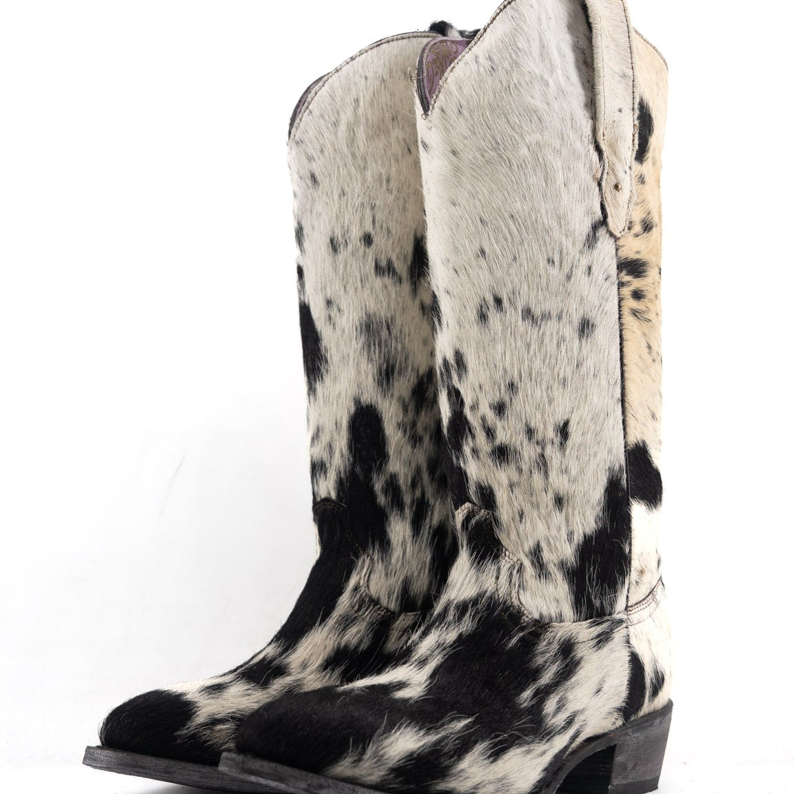 Tall Wide Calf Cowhide Boots