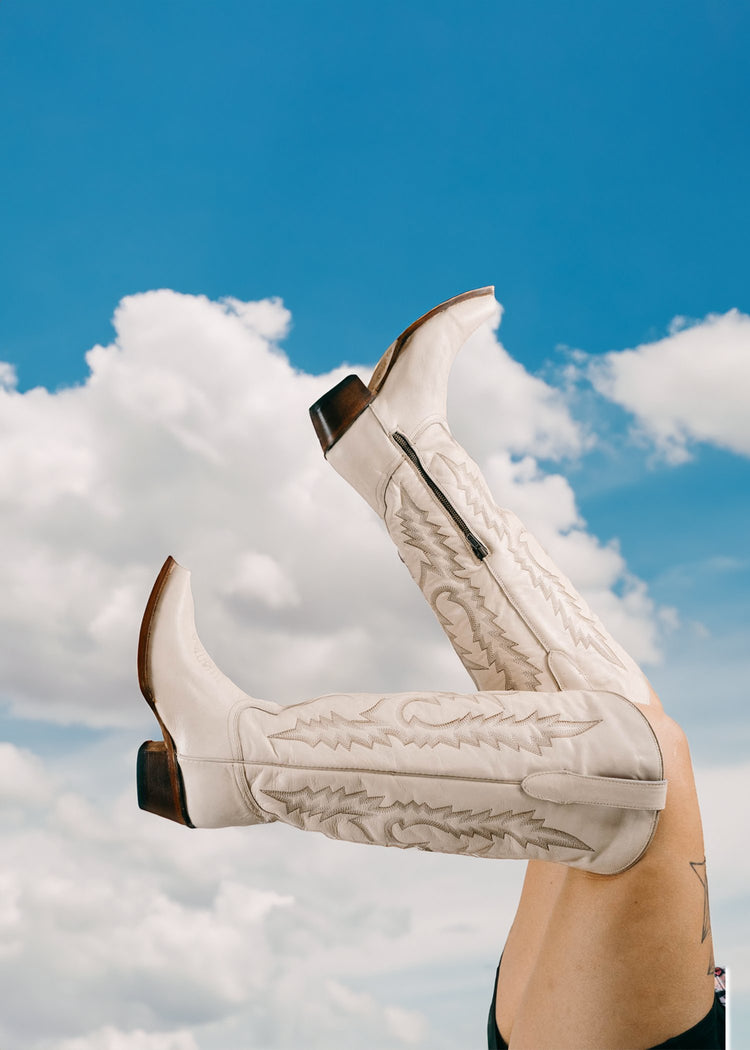  eczipvz Womens Cowboy Boots, Womens Flat Knee-high Boots Wide  Calf Pull On Zipper Printed Leopard Cowboy Boots Fashion Boots : Sports &  Outdoors