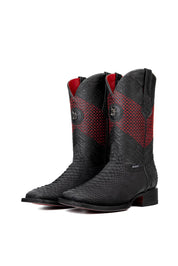 Andersen Python Exotic Red Bottom Square Toe Cowboy Boot
