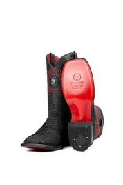 Andersen Python Exotic Red Bottom Square Toe Cowboy Boot
