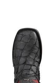 Jones Pirarucu Exotic Red Bottom Square Toe Cowboy Boot