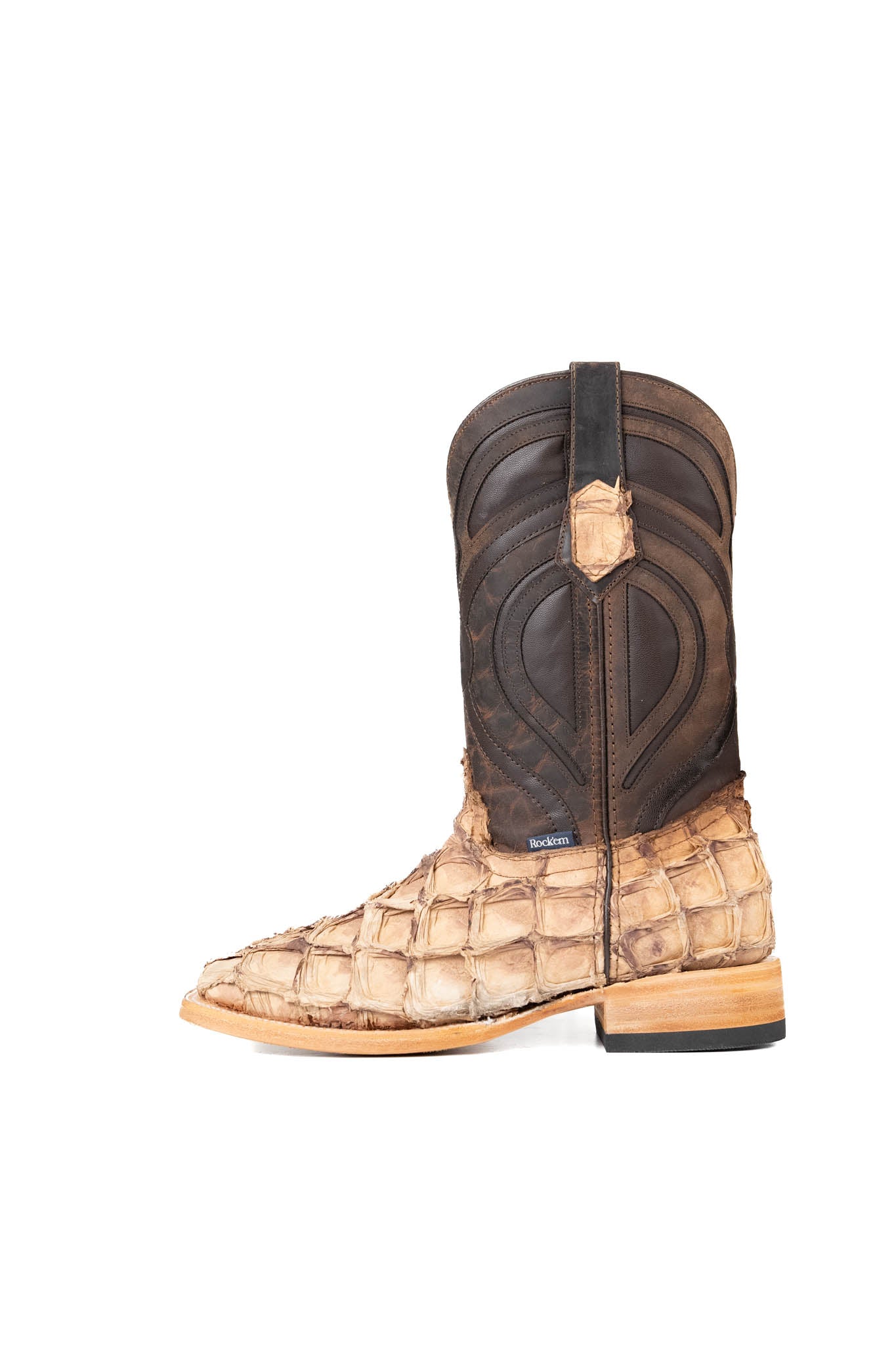 King Ranch Pirarucu Exotic Square Toe Cowboy Boot