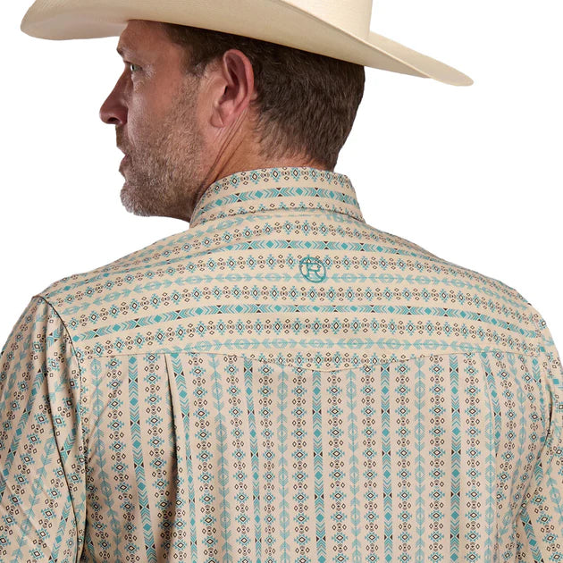 Roper Vertical Aztec Short Sleeve Pearl Snap