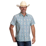Roper Horizontal Aztec Short Sleeve Pearl Snap