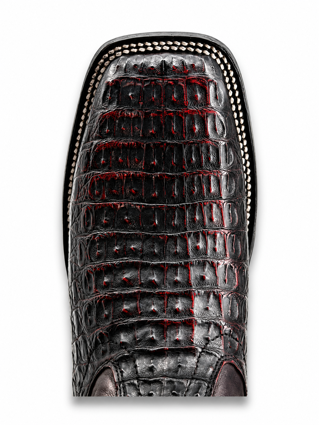 Caiman Hornback Belcrest Square Toe Cowboy Boot