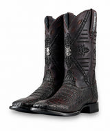 Caiman Hornback Belcrest Square Toe Cowboy Boot