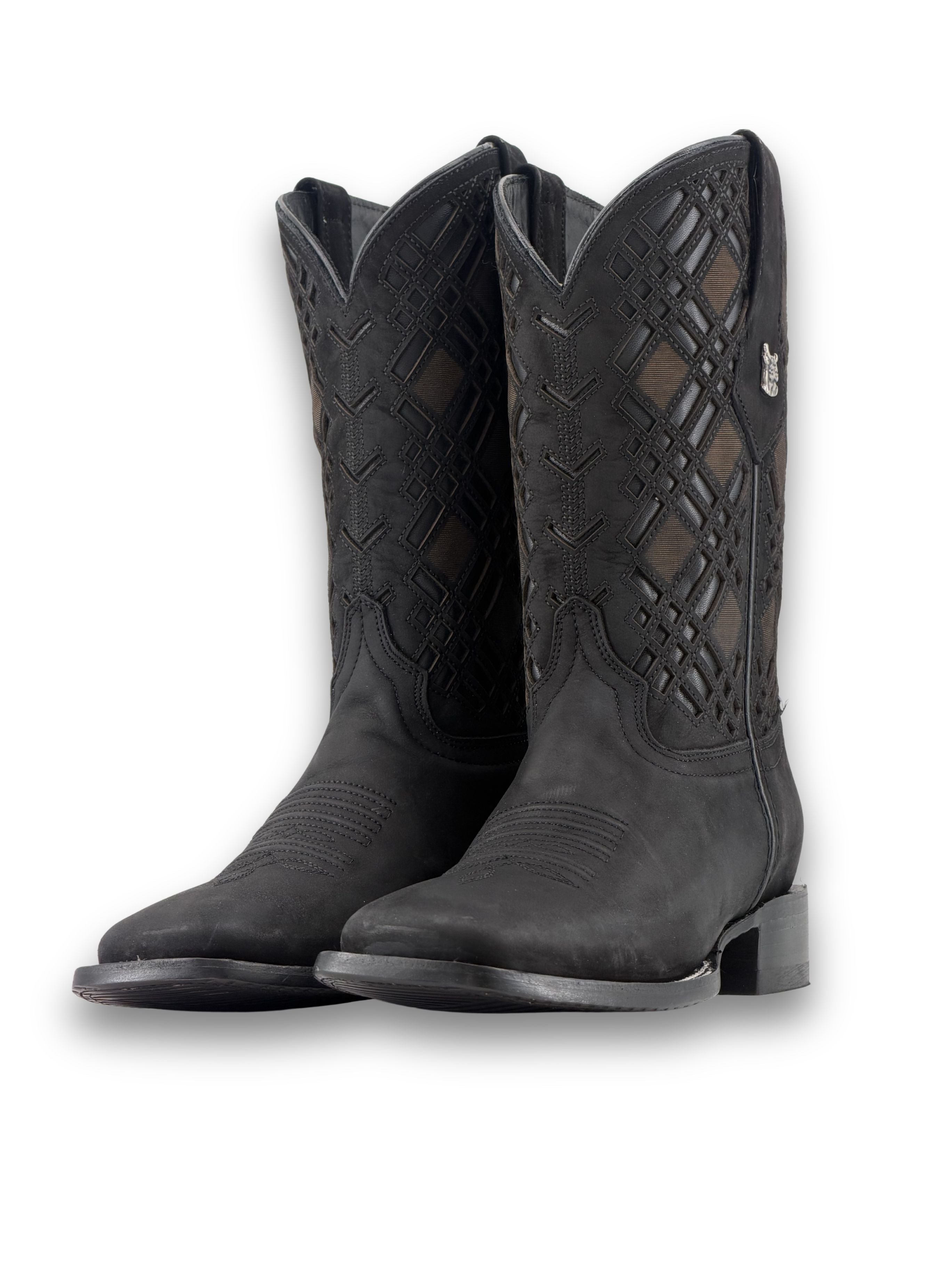 Bradley Nobuck Square Toe Cowboy Boot