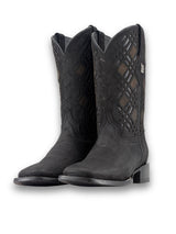 Bradley Nobuck Square Toe Cowboy Boot
