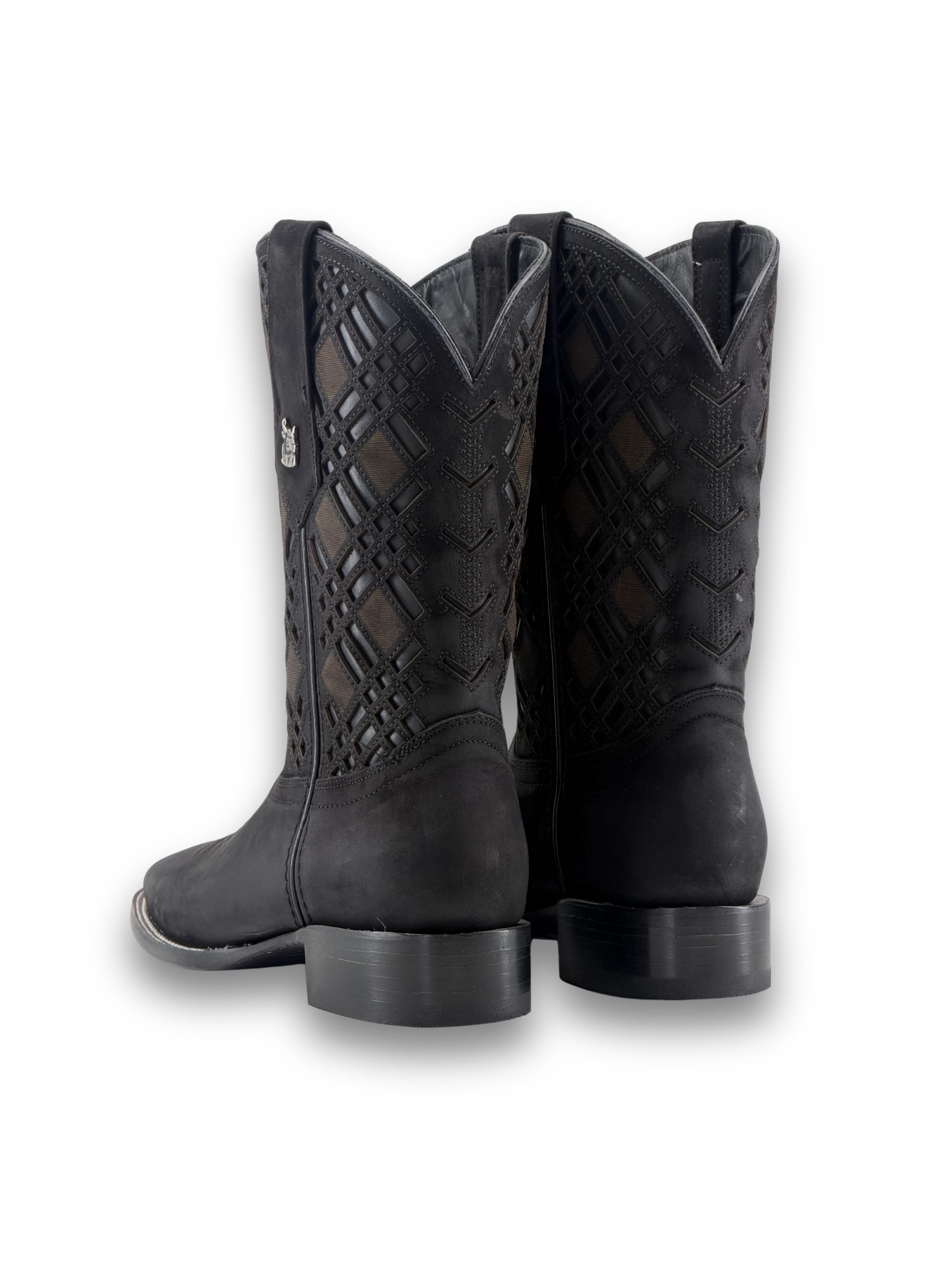 Bradley Nobuck Square Toe Cowboy Boot
