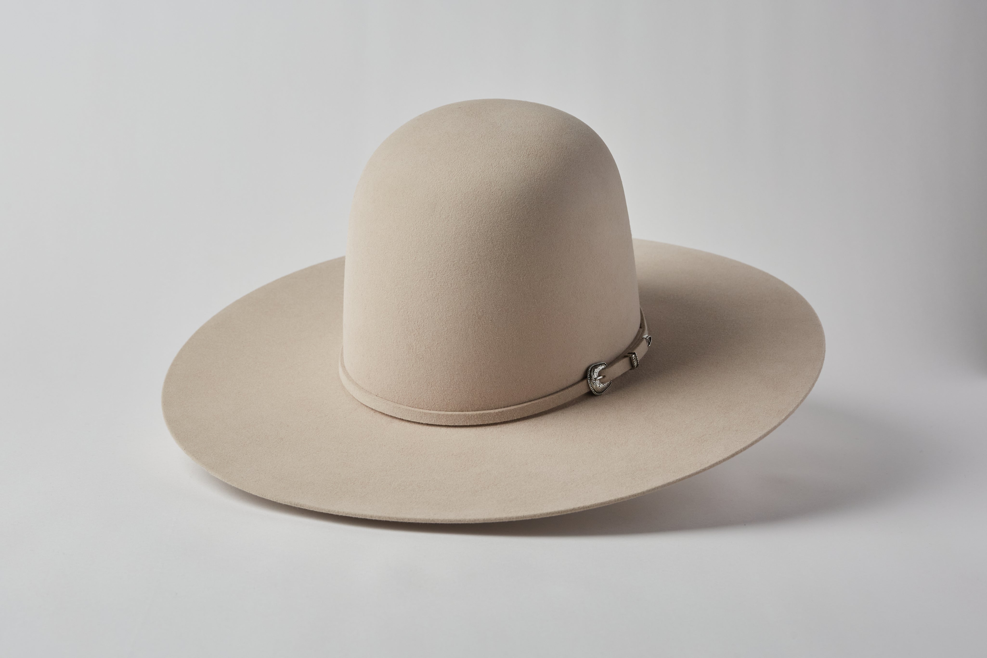 Serratelli 40X Silver Belly Rancc Open Crown Felt Cowboy Hat
