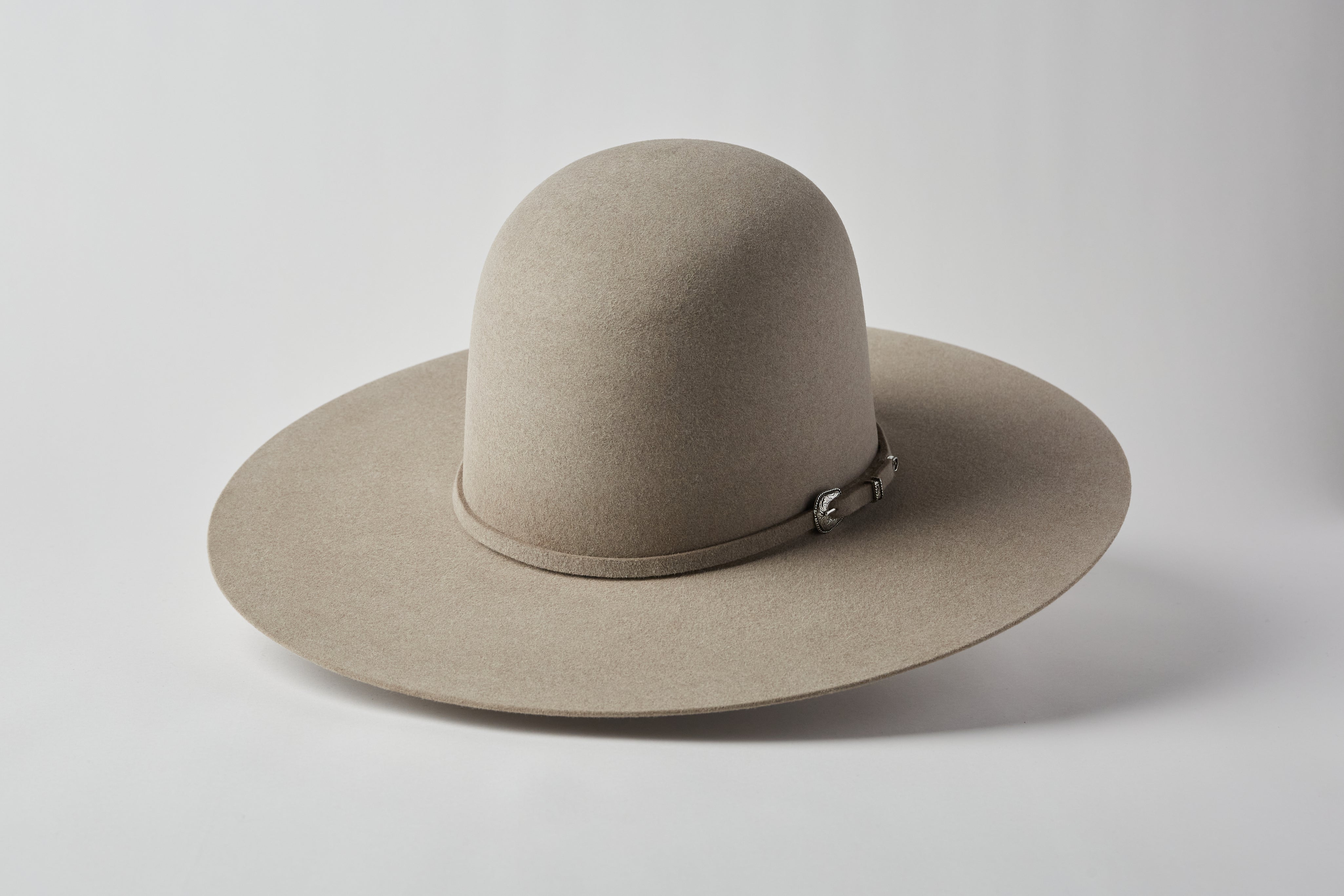 Serratelli 100X Smoke Sant Open Crown Felt Cowboy Hat