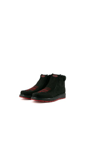 Paris Nobuck Negro Botin Artesanal FINAL SALE