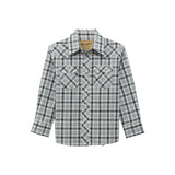 Wrangler Boys Classic Plaid Pearl Snap