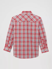 Wrangler Boys Retro Plaid Pearl Snap