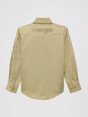 Wrangler Logo Boys Button Up