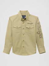 Wrangler Logo Boys Button Up