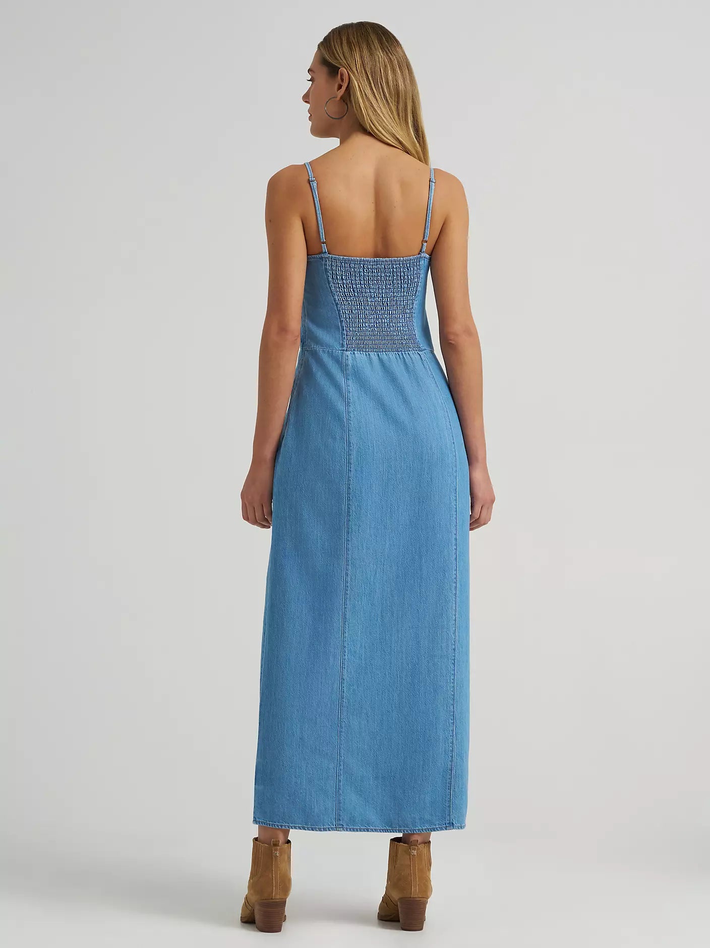 Wrangler Women's Sleeveless Denim Maxi Dress  Rock'Em