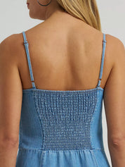 Wrangler Women's Sleeveless Denim Maxi Dress