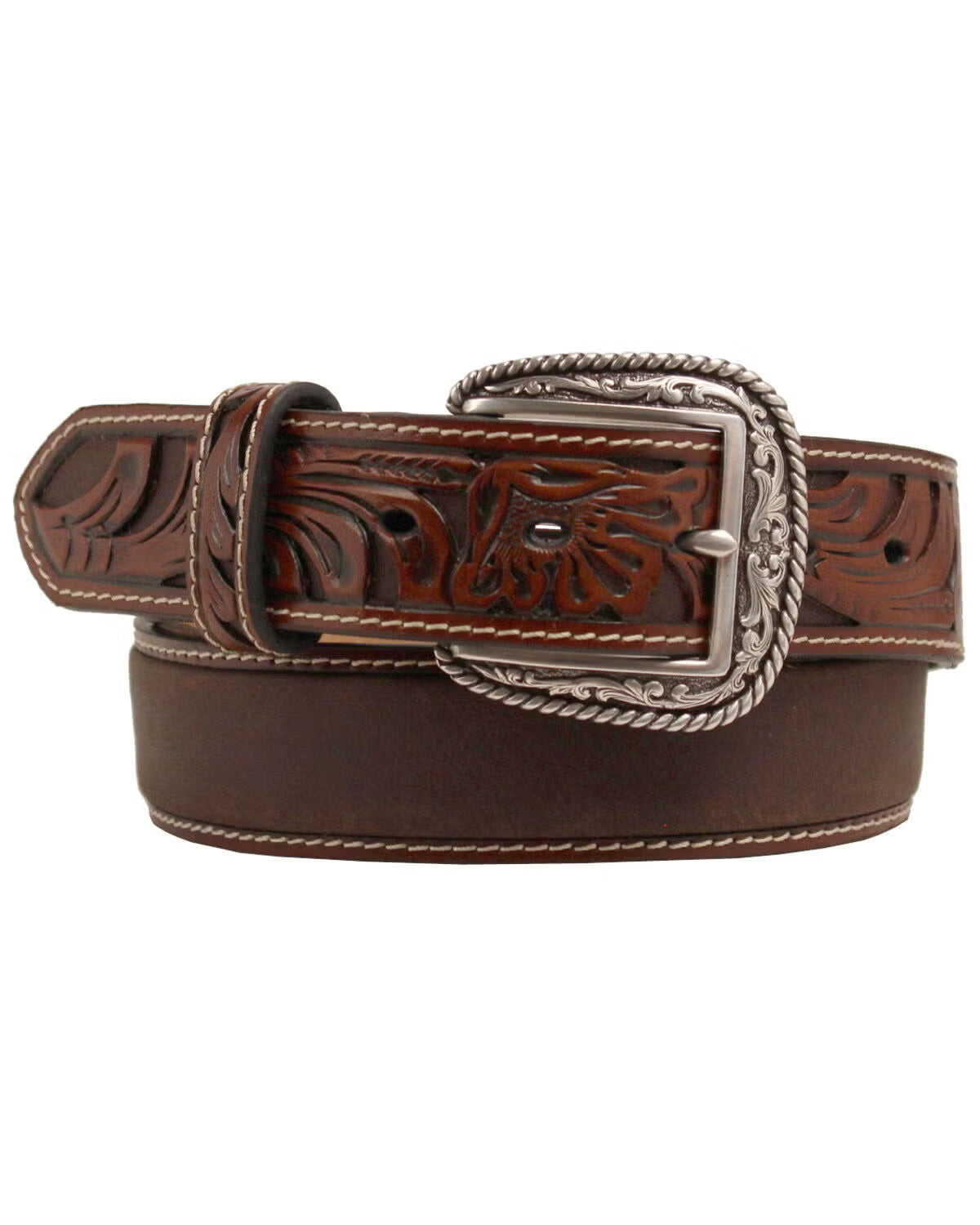 Ariat Tooled Tabs Western Belt