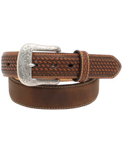 Ariat Basketweave Embellished Leather Cowboy Belt