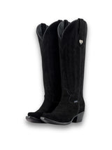 Eleanor Primavera Suede Tall Snip Toe Cowgirl Boot