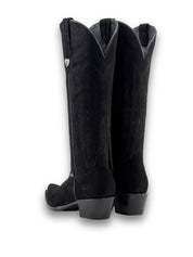 Eleanor Primavera Suede Tall Snip Toe Cowgirl Boot