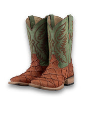 Austin Big Bass Pirarucu Square Toe Cowboy Boot