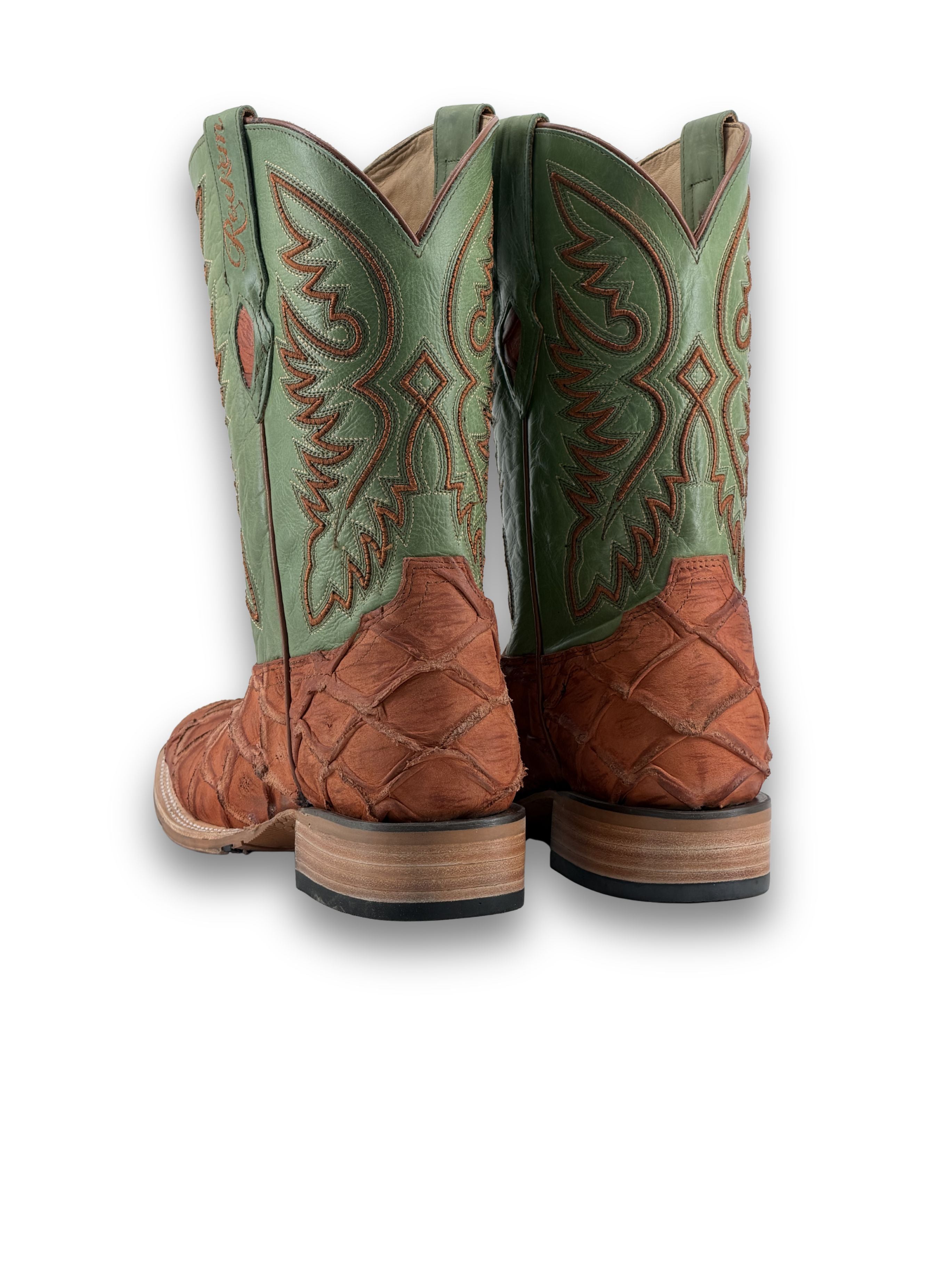Austin Big Bass Pirarucu Square Toe Cowboy Boot
