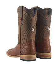 Monroe Gator Belly Square Toe Cowboy Boot