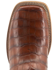 Monroe Gator Belly Square Toe Cowboy Boot