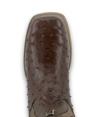 Monroe Ostrich Square Toe Cowboy Boot