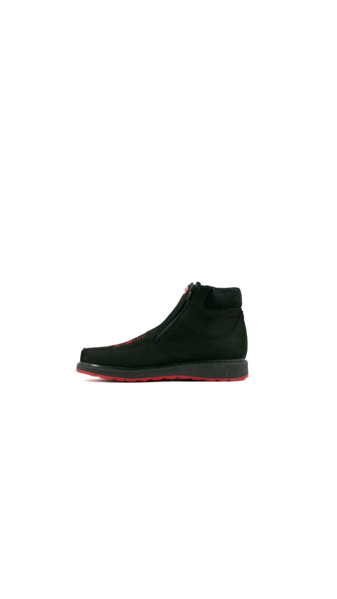 Paris Nobuck Negro Botin Artesanal FINAL SALE