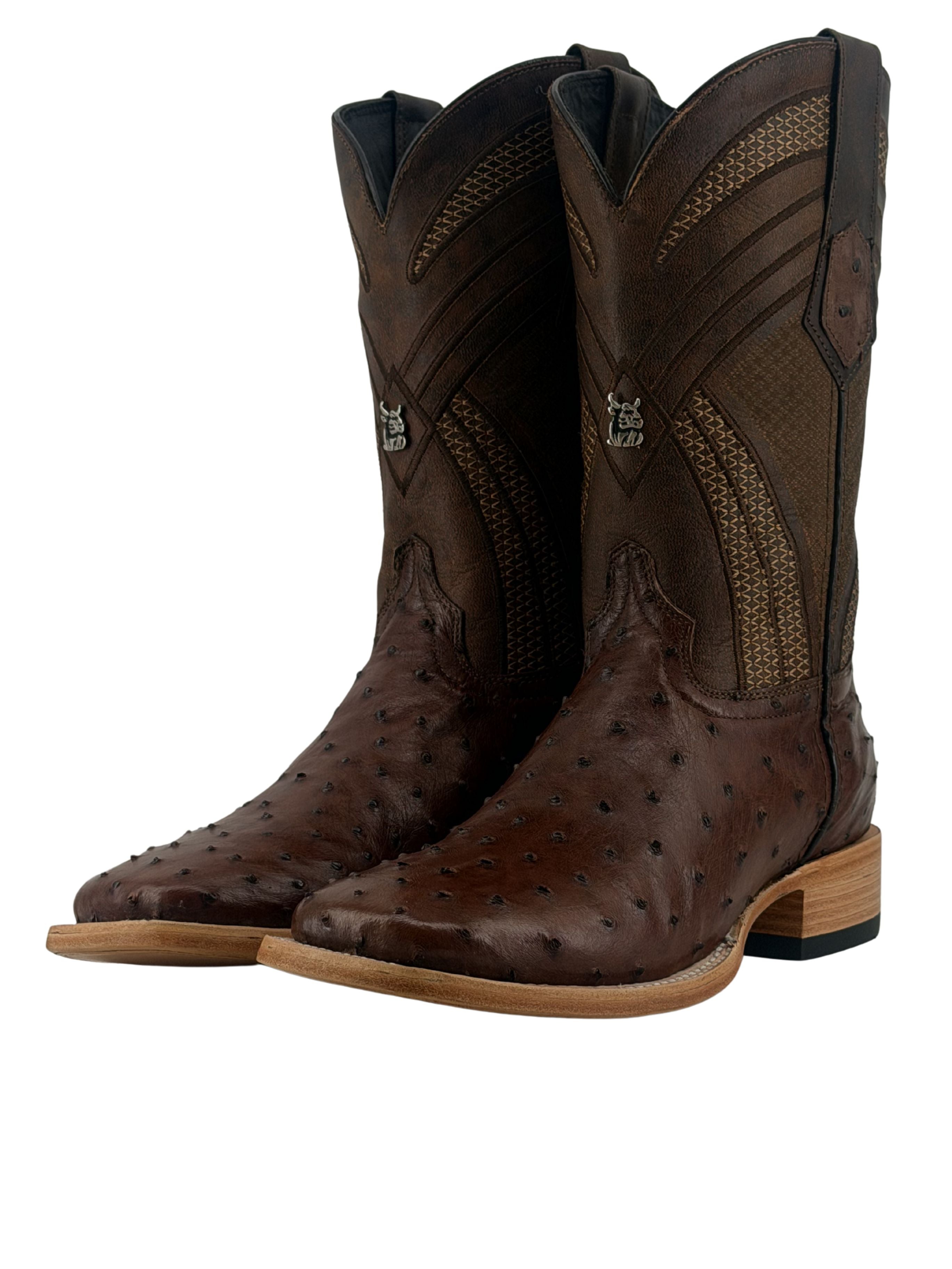 Monroe Ostrich Square Toe Cowboy Boot