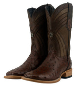 Monroe Ostrich Square Toe Cowboy Boot