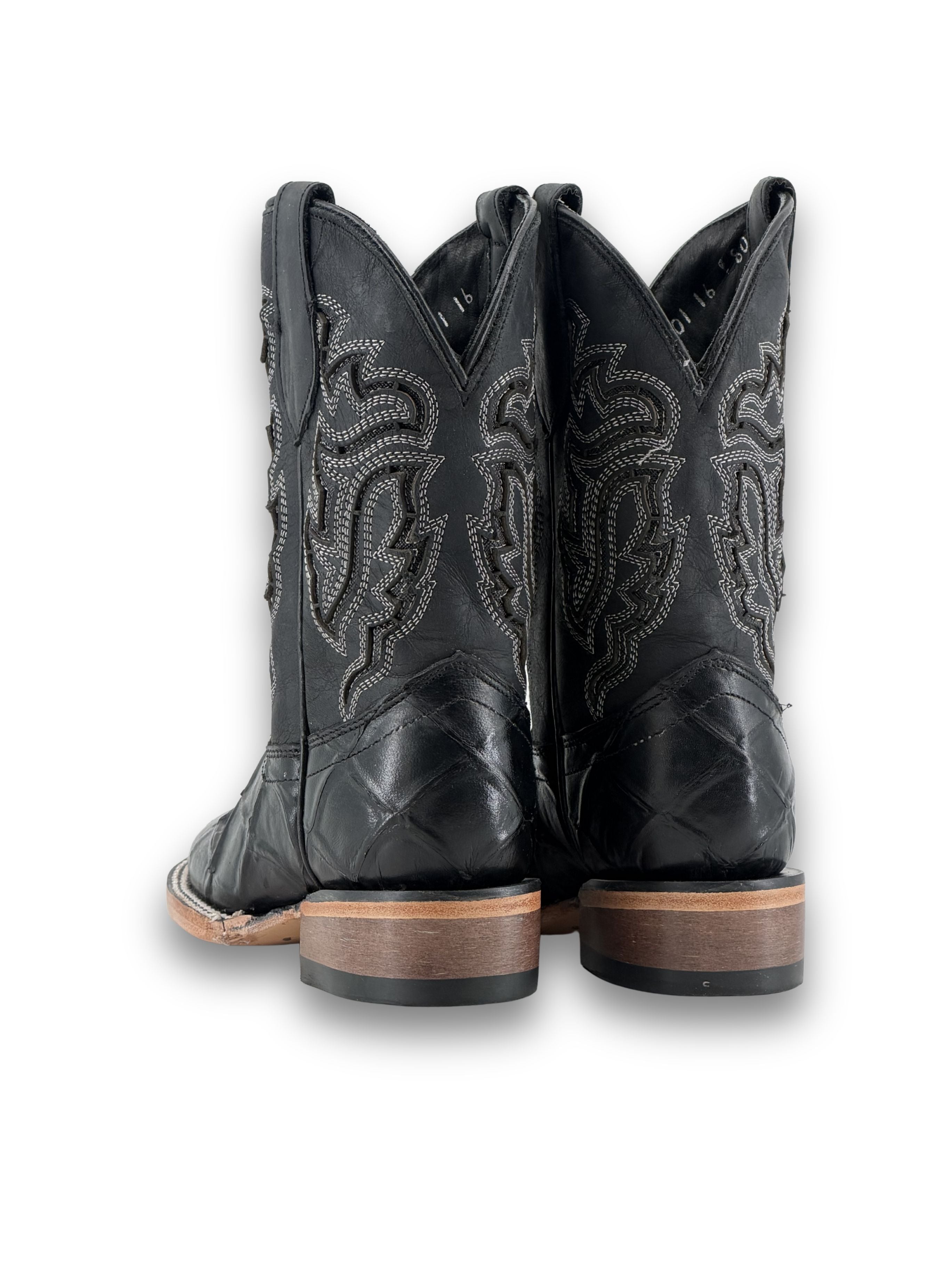 Little Bruce Big Bass Pirarucu Square Toe Cowboy Boot