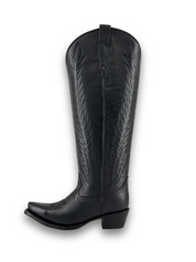 Valentina Tall Red Bottom Wide Calf Snip Toe Cowgirl Boot