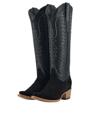 Briseida Suede Tall Snip Toe Cowgirl Boot