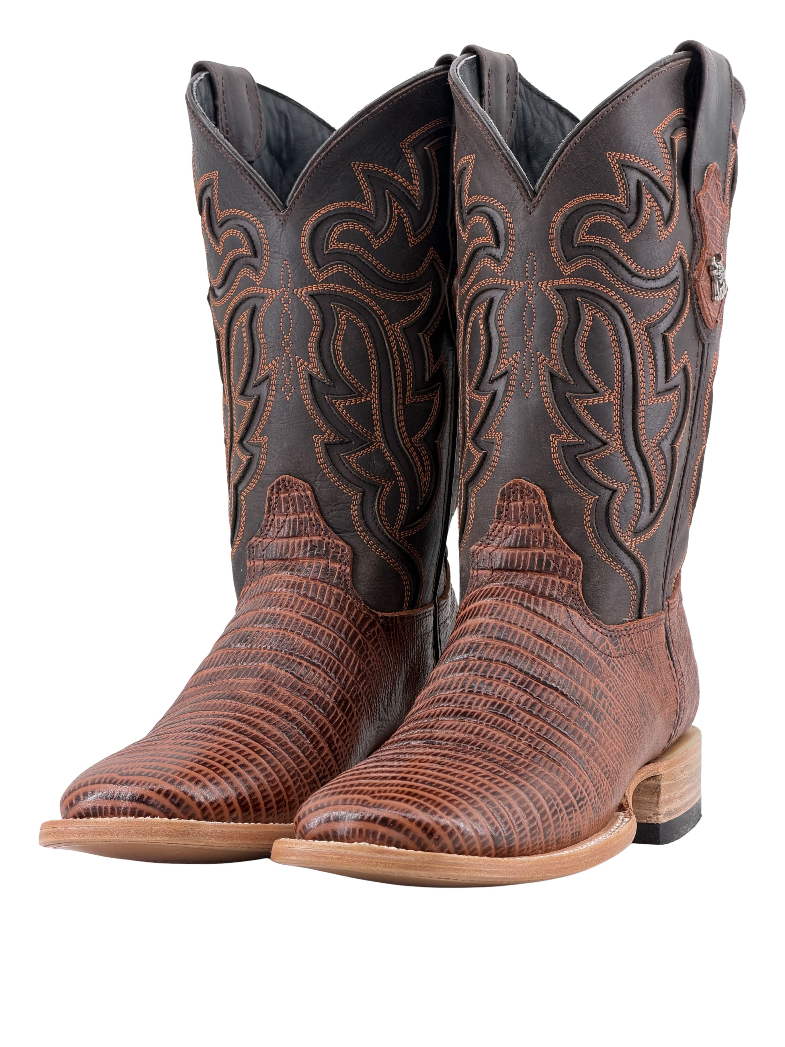 Bruce Lizard Square Toe Cowboy Boot