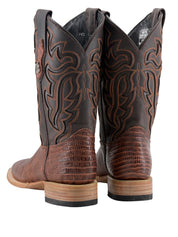 Bruce Lizard Square Toe Cowboy Boot