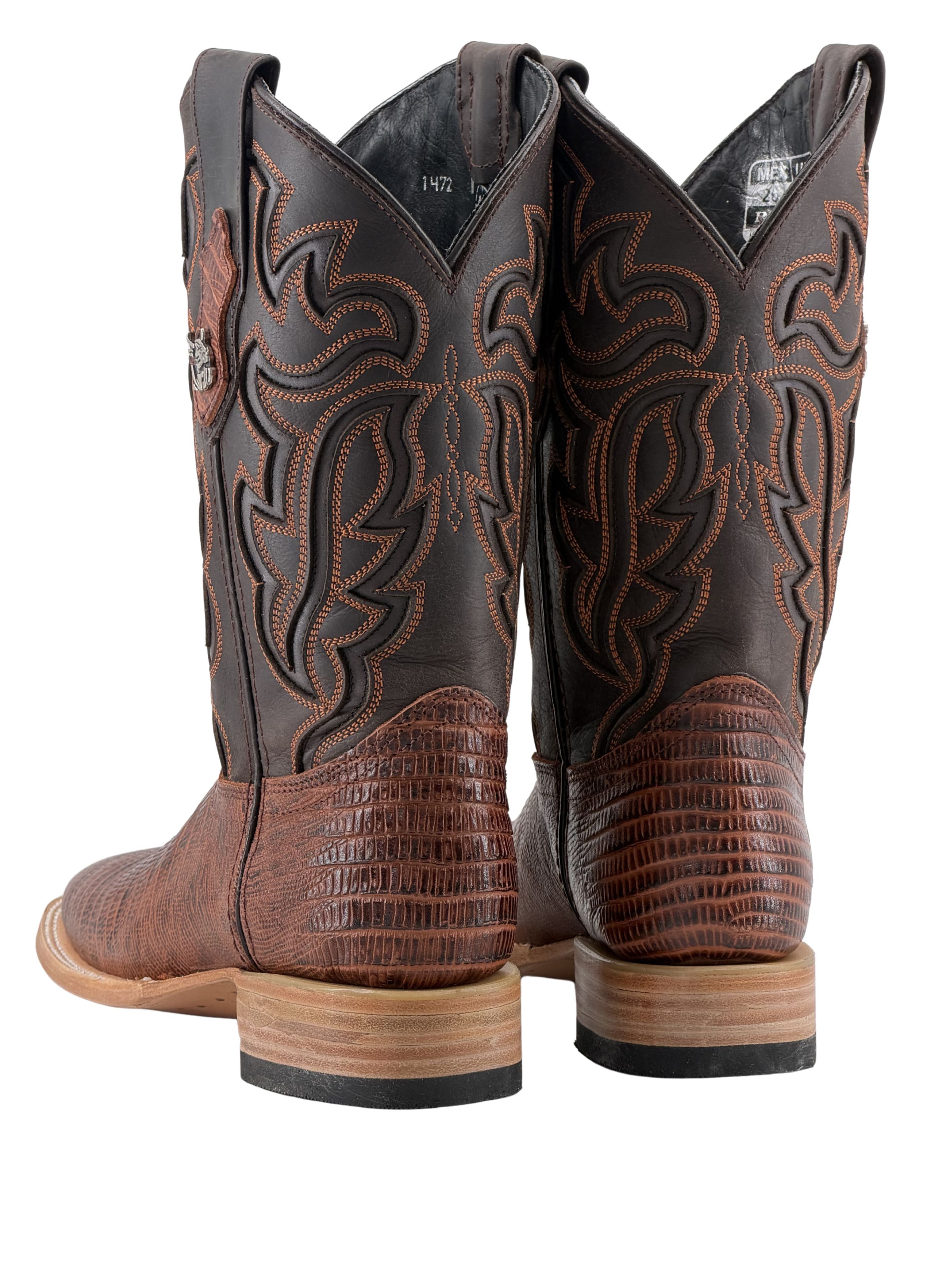 Bruce Lizard Square Toe Cowboy Boot