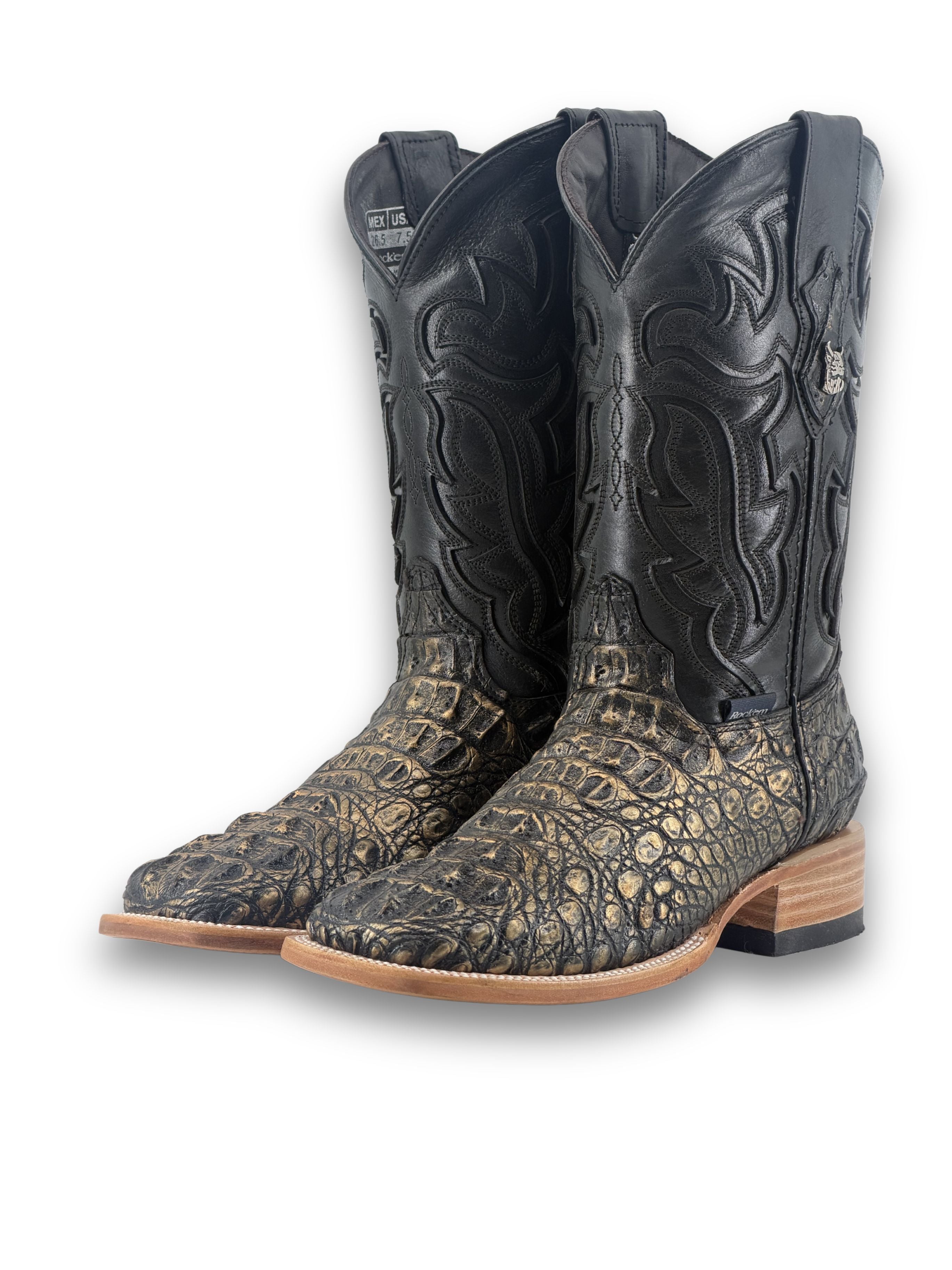Bruce Caiman Hornback Square Toe Cowboy Boot
