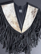 Cowhide Diamond Fringe Vest