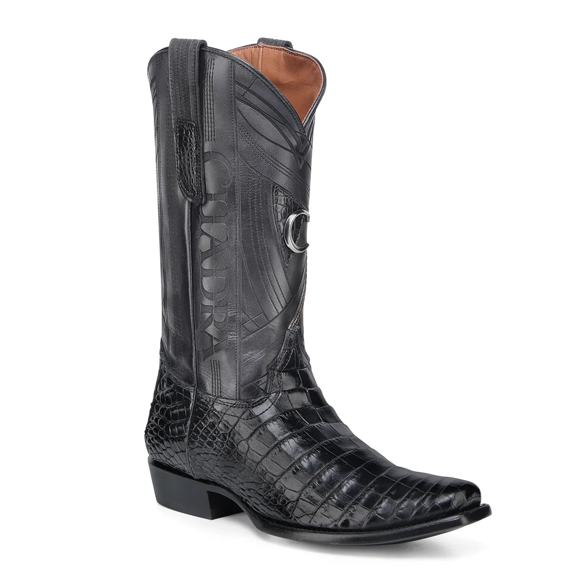 Cuadra CC269 MN Alligator Laser & Embroidery Narrow Square Toe Cowboy Boot