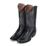 Cuadra CC269 MN Alligator Laser & Embroidery Narrow Square Toe Cowboy Boot