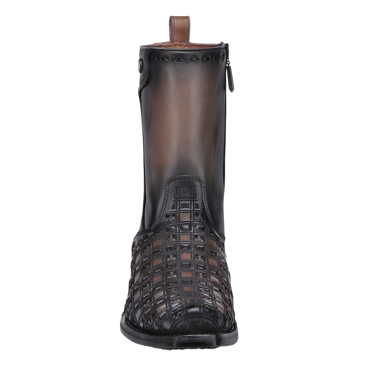 Cuadra CU940 MN Crust Laser & Woven & Zipper Narrow Square Toe